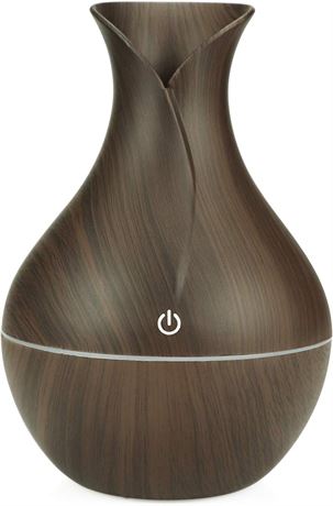 Humidificateur Voiture 200ml USB LED Bois Foncé