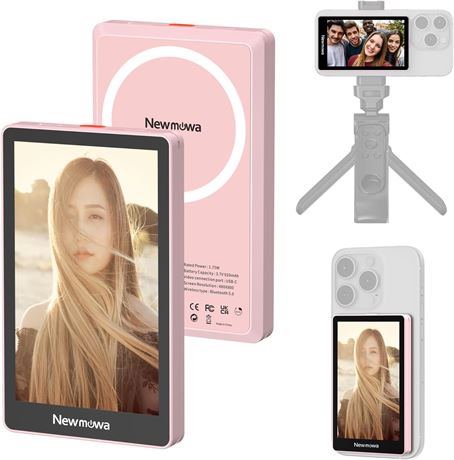 Écran vlog selfie Newmowa 1080p magnétique, iPhone, TikTok, Live