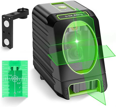 Huepar 150Ft Green Cross Line Laser Level, Self-Leveling Tool with 360° Base