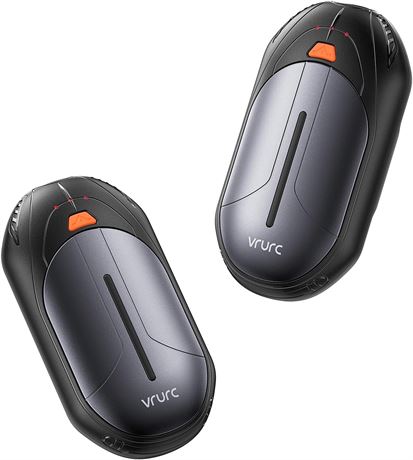 Lot 2 chauffe-mains rechargeables 6000mAh 20h 3 niveaux chaleur