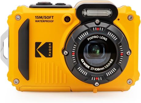 KODAK PIXPRO WPZ2 Rugged Waterproof Camera 16MP 4x Optical Zoom 1080p Video