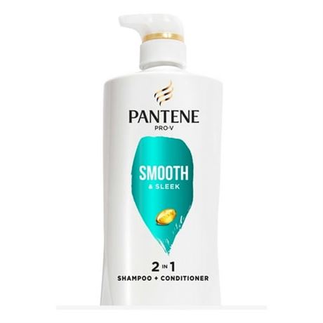 Pantene Smooth & Sleek 2in1 Shampoo 17.9oz