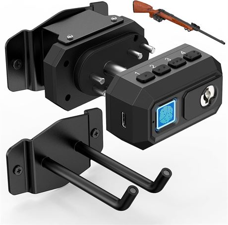 Ainiro Verrou biom trique pour fusil - Verrou rapide avec support mural