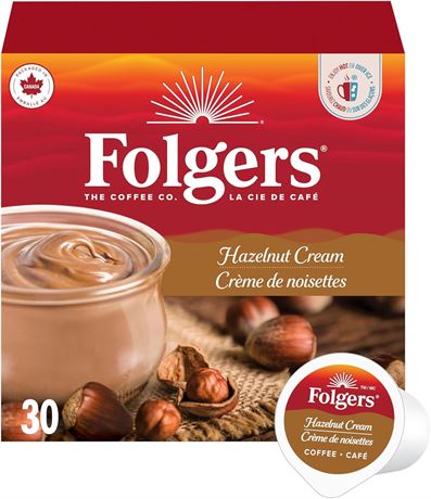Folgers Caf  aromatis  cr me noisette, torr faction l g re, K-Cup, 30 unit s
