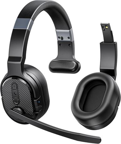Casque Bluetooth camionneur, 40h, micro anti-bruit, bureau/conduite
