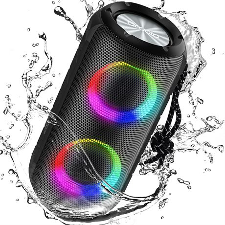 Enceinte Oraolo 24W, RGB, Bluetooth 5.3, 24h, IPX6, extérieur