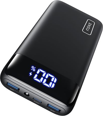 INIU Banque d'alimentation 20 000 mAh   affichage LED, USB-C 22,5 W PD3.0
