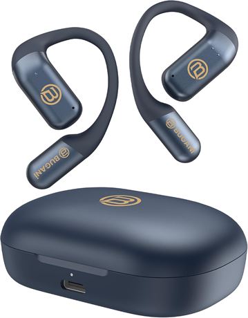 BUGANI Open Ear Headphones, Bluetooth 5.4, 60H Playtime, ENC Mic, IPX5