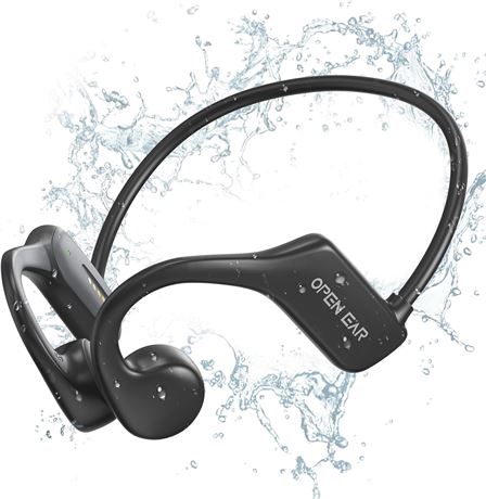 Casque de natation osseuse IP68, Bluetooth 5.3, 32 Go MP3, ouvert