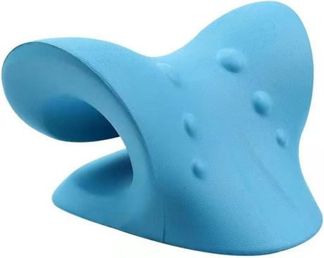 C Type Adult Neck Pillow – Blue, Soft & Lightweight