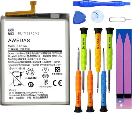 Replacement Battery for Galaxy A23 5G SM-A236U/U1/B/E EB-BM526ABY Kit