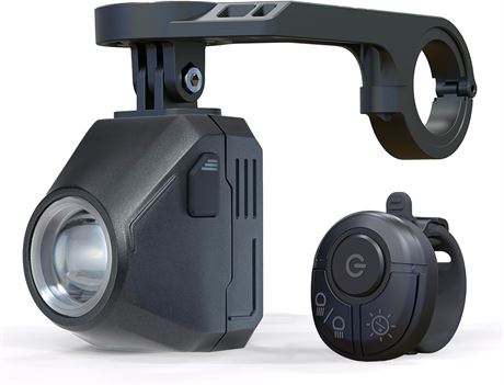 1600LM Rechargeable Bike Light, 4000mAh, Remote, Waterproof IPX6 Headlight