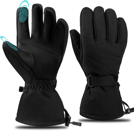 Gants de Ski Hiver Unisexes Étanches Tactiles Chauds