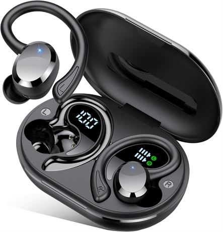 sprtoybat 2025 Wireless Earbuds Bluetooth 5.4 68Hrs ENC Waterproof