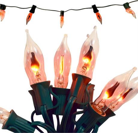 Guirlande Lumière Flamme 10ft Rétro Bougie Extérieur