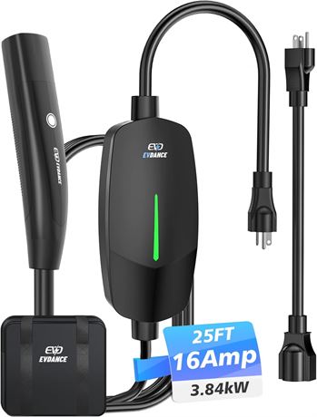 Chargeur NACS niveau 1 16 A 110-240 V 7,6 m prises NEMA