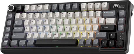 Clavier mécanique RK L75 TKL, sans fil tri-mode, 8000mAh, macros RGB