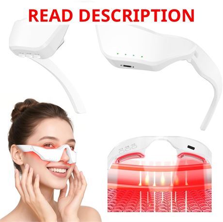 5-in-1 Eye Massager with Red Light Therapy, Microcurrent, Heat & Vibration