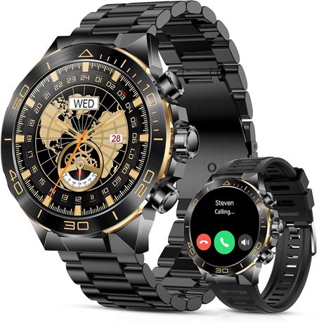SOUYIE montre connectée homme, appels, AMOLED HD, 107 sports, cardio