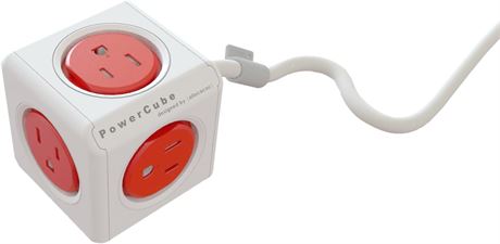 5-Outlet Surge Protector Extension Cord, 5ft Power Strip (4320RD/USEXPC)