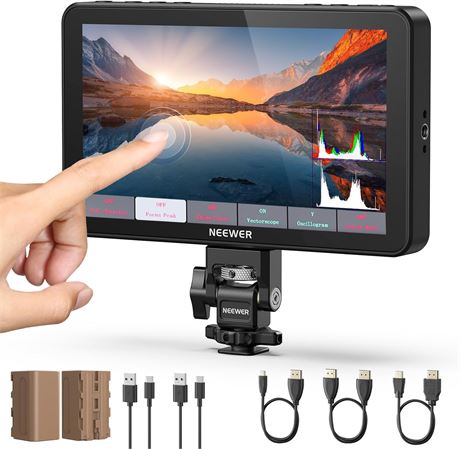 NEEWER F700 7" Camera Field Monitor IPS 2000nit, 4K HDMI LUT 3D Touch HDR