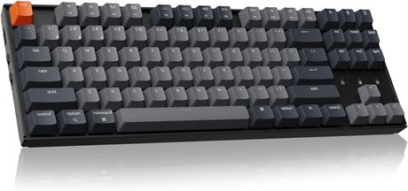 Keychron K8 TKL Mechanical Keyboard Mac, Bluetooth, USB-C, Red Switch