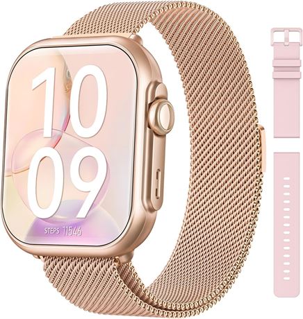 Smart Watch for iPhone & Android, Bluetooth, SpO2 & HR, IP68, 120+ Sports