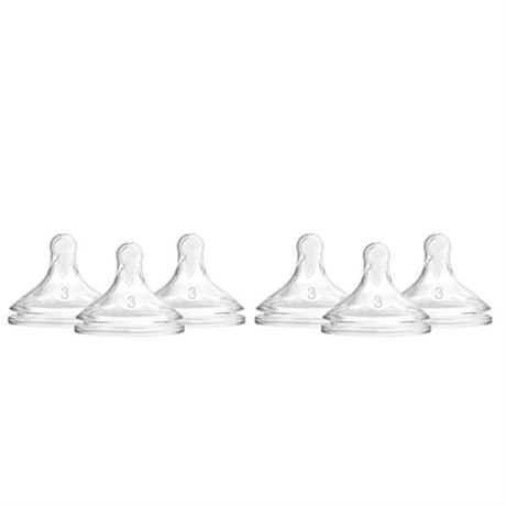 Dr. Brown's Options+ Wide-Neck Nipple Level 3 Medium-Fast Flow 6pk 6m+