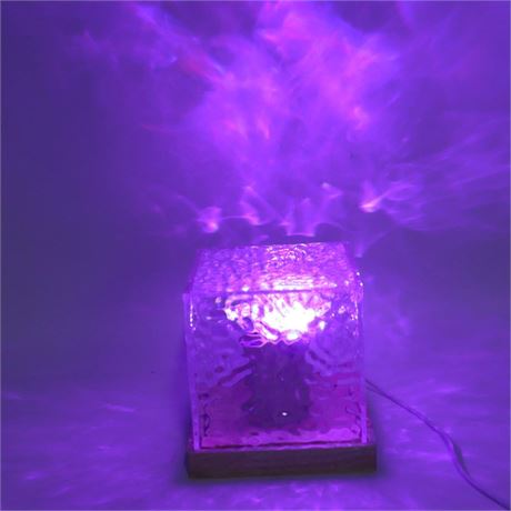 Lampe de Table Cristal USB RGBW 16 Couleurs 4 Modes Chevet Salon Chambre