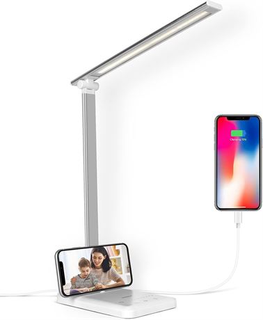 Lampe de bureau LED Semlos, tactile, 25 modes, blanche