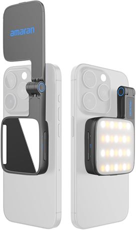 amaran Go MagSafe Phone Light, Rechargeable LED Light for Selfie