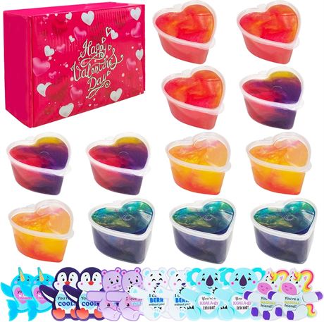 Slime Galaxie 12pcs Cadeaux St Valentin Fête Enfants