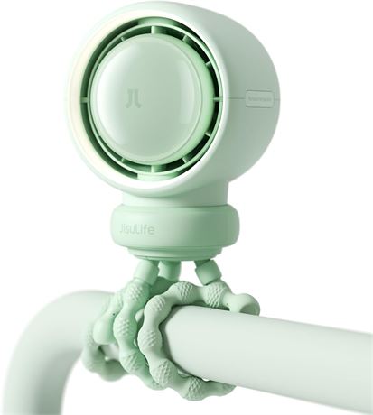 Ventilateur Poussette Bébé JISULIFE 5 Vitesses Sans Pale Rechargeable