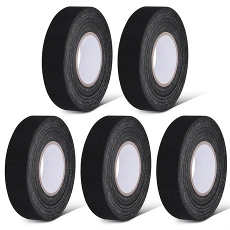 Kssvzz 5Pcs Wiring Harness Tape, 3/4" x 50 ft Heat-Resistant Self-Adhesive