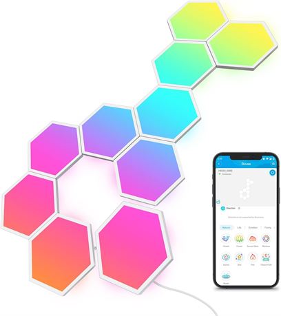 Govee Glide Hexa Light Panels RGBIC Hexagon LED Wall Lights, 10 Pack