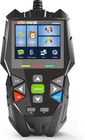 MOTOPOWER MP69041 scanner OBD2 5-en-1 réinitialisation huile batterie