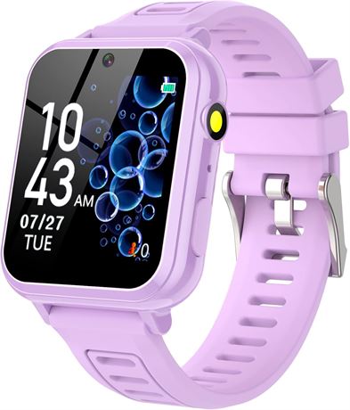 Kids Smart Watches for Girls 3-12: 39 Games, Camera, Video, Music, Alarm
