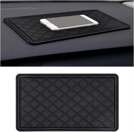 XINLIYA Car Dashboard Anti-Slip Mat Universal Adhesive Rubber Pad 5.7x8.9"