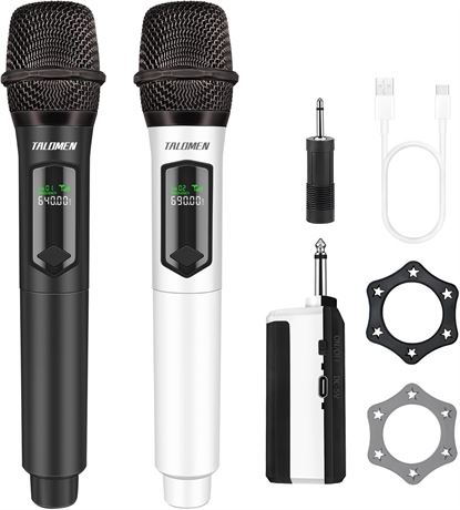 Micros sans fil pro   Double micro karaok  + r cepteur recharge pour mariage