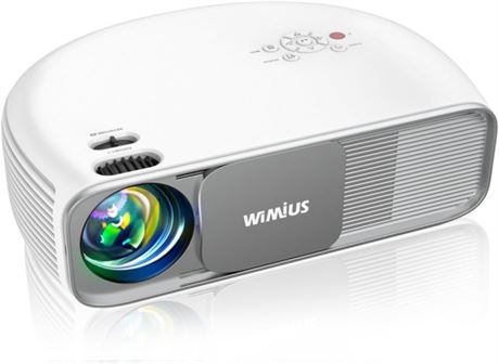 WiMiUS Mini Projector - Bluetooth, 1080P Portable Movie Projector