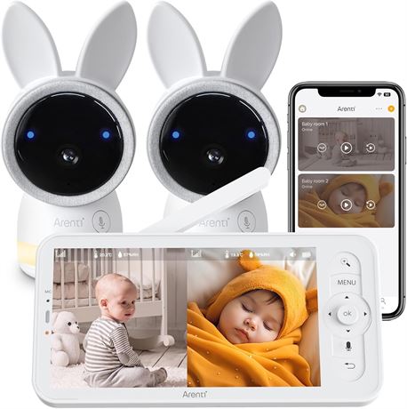 ARENTI Baby Monitor with 2 Cameras