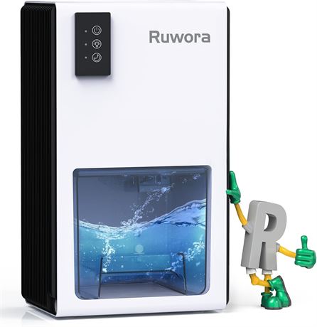 Déshumidificateur RUWORA 2,5L LED 7 couleurs chambre maison