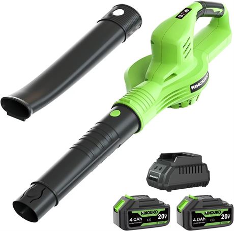 Cordless Leaf Blower, 20V, 8000mAh Battery & Charger, 2-Speed, 150MPH