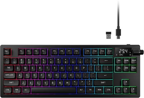 Clavier Gaming GAMDIAS Hermes M7 Gasket RGB Bluetooth 2.4G USB