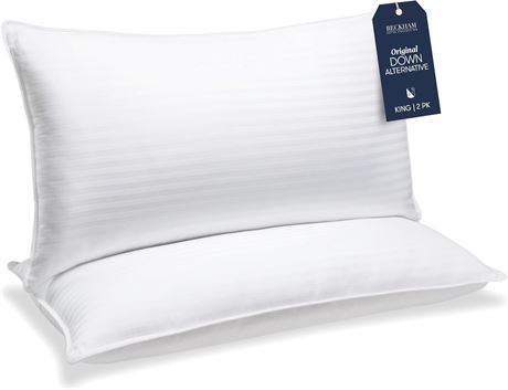 Beckham Hotel Collection King Size Pillows Set of 2 - Down Alternative