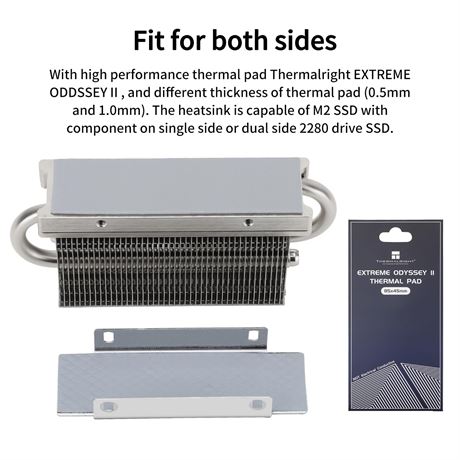 Dissipateur SSD Thermalright HR10 cuivre double heatpipe haute perf