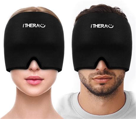 iTHERAU Ice Head Wrap, Cold Relief Cap, 2-Pack