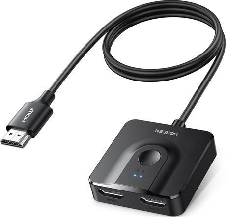 UGREEN HDMI Switch 2 in 1 Out Bi-Directional 4K 60Hz HDMI 2.0 Selector Box