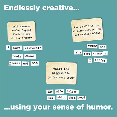 Front Porch Classics Ransom Notes: The Ridiculous Word Magnet Game
