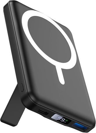 AOGUERBE MagSafe 10000mAh Portable Charger, 22.5W Fast Charge, iPhone 12 17